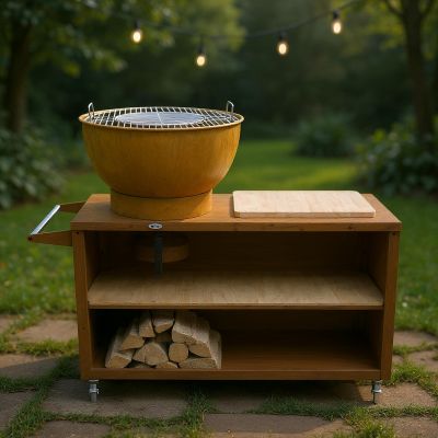 11. Heat Trolle HBBQ.005R rostige Gartenküche
