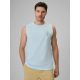 Ärmelloses, locker sitzendes Herren-T-Shirt aus glattem Material, Größe 4F 4FRSS26TSLEM330-34S