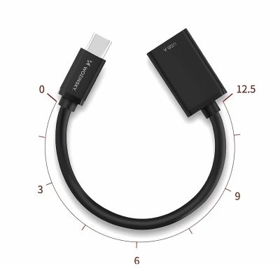 8. Wozinsky WOTGY1S USB-C 3.0 (männlich) - USB-A 3.0 (weiblich) OTG Adapter - Schwarz
