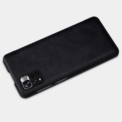 18. Nillkin Qin Case Hülle für Xiaomi Redmi Note 11 Pro+ (China) / Redmi Note 11 Pro (China) / Mi11i HyperCharge Kameraschutz Holster Cover Flip Case Braun