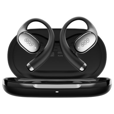 4. OWS QCY Crossky R70 LDAC IPX5 Kopfhörer mit Ohrhaken – Schwarz