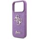 6. Guess Fixed Glitter Big 4G Hülle für iPhone 17 Pro - Lila