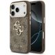 Guess 4G Big 4G Classic Logo Hülle für iPhone 17 Pro Max - Braun und Gold