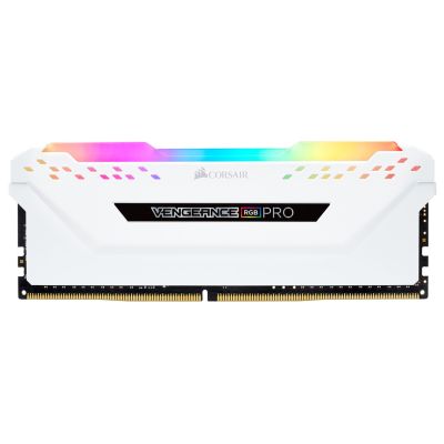 4. Corsair Vengeance RGB PRO – DDR4 – Kit – 32 GB: 2 x 16 GB – 288-PIN DIMM – 3200 MHz / PC4-25600 – CL16 – 1,35 V – Ungepuffert – Non-ECC – Weiß