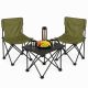 27. Faltbares Touristen-Set 3-in-1 Tisch und 2 Stühle Green Enero Camp