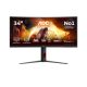 20. AOC CU34G4Z 34-Zoll-Monitor, Fast VA, WQHD 21:9, 240 Hz, 1 ms, 3440 x 1440 Pixel, 450 cd/m², 2 HDMI-Anschlüsse, Schwarz