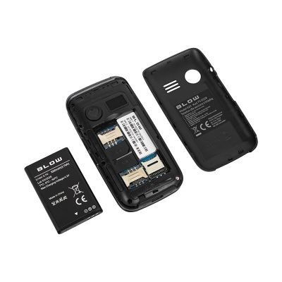 6. BLOW Seniorentelefon mit Klappe S24 schwarz