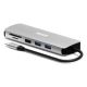 2. Port Designs 900164 Dockingstation, kabelgebunden, USB 3.2 Gen 1 (3.1 Gen 1), Typ-C, Edelstahl