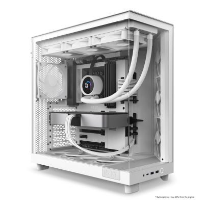 2. NZXT H6 FLOW MIDI-TOWER-COMPUTERGEHÄUSE MIT FENSTER, WEISS