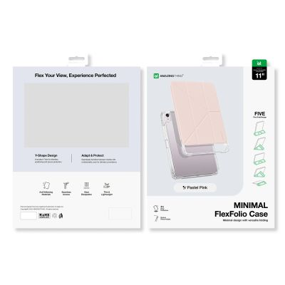 5. AmazingThing Minimalistische Hülle für iPad Air 11" M3/M4 (2025/2026) - Pink
