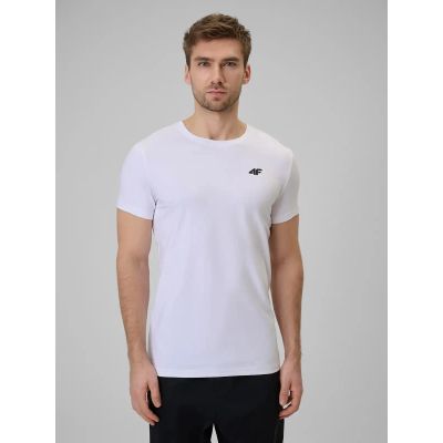 4. Herren-T-Shirt aus Baumwolle, schlicht, 4F 4FWMM00TTSHM3340-10S