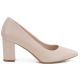 2. Damenpumps in Creme-Rosa mit Blockabsatz, Sergio Leone PB414
