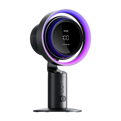 3. Jisulife Tischventilator Pro3 10000mAh Desktop-Turbinenventilator mit Filter - Dunkelgrau