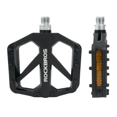 2. Rockbros BP2602 Nylon-Fahrradpedale – Schwarz