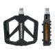 2. Rockbros BP2602 Nylon-Fahrradpedale – Schwarz