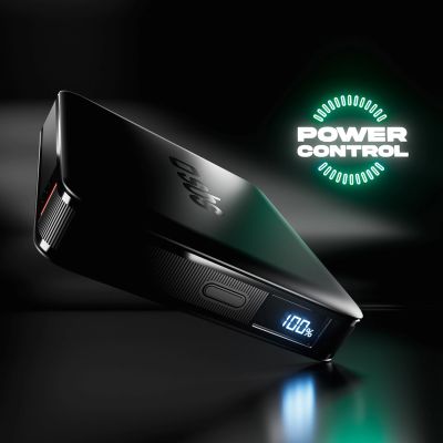 6. SBS HD 10W 5000mAh USB-C Powerbank mit LCD-Display – Schwarz