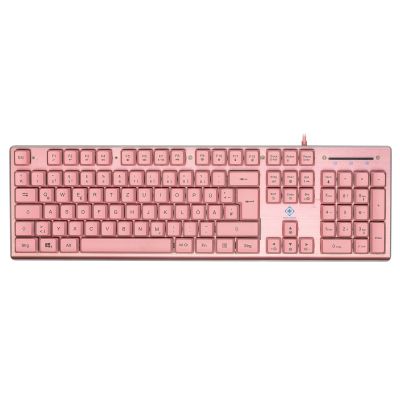 7. Deltaco Gaming GAM-021-RGB-P-DE USB-Tastatur QWERTZ Deutsch Pink