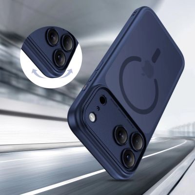 6. Tech-Protect Magpeak Magsafe CC Case für iPhone 17 Pro Max – Matt Marineblau