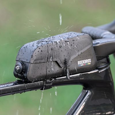 6. Rockbros AS-134 ROAD TO SKY 0,9L Rahmentasche, wasserdicht – Schwarz