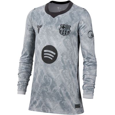 2. Nike FC Barcelona 2026/27 Auswärtstrikot für Kinder, Torwarttrikot, Grau, IO8337 013