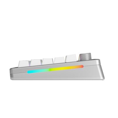 Glorious Gaming GMMK 3 PRO 75% Vorgefertigte Tastatur USB + RF Wireless + Bluetooth QWERTY US Englisch Silber