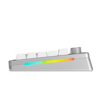 Glorious Gaming GMMK 3 PRO 75% Vorgefertigte Tastatur USB + RF Wireless + Bluetooth QWERTY US Englisch Silber