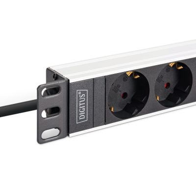 8. Digitus DN-95440 PDU 9-fach Steckdose 1HE Schwarz, Silber