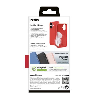 3. SBS Instinct iPhone 16 Hülle – Rot