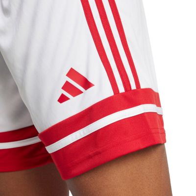 5. adidas Squadra 25 Damenshorts weiß und rot JJ0020