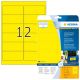 HERMA Signal-Etiketten A4 99,1x42,3 mm gelb Folie 300 St.