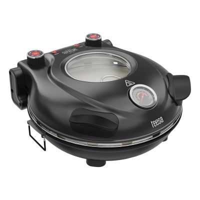 TEESA SUPREME Pizzaofen, 1200 W, 32 cm, Sichtfenster, herausnehmbarer Pizzastein