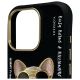 3. Nimmy Glasses Cool Dog Case für iPhone 16 Pro - Schwarz