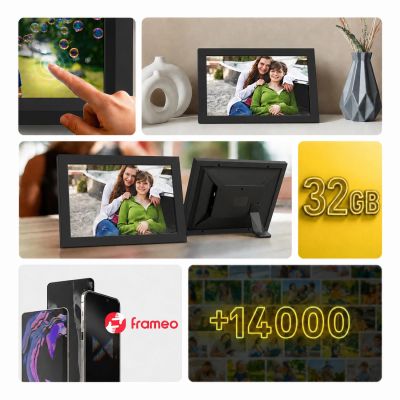 17. Wozinsky WRC-32 10,1" Digitaler Bilderrahmen mit Frameo 32GB App - Schwarz