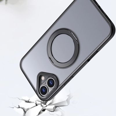 3. Tech-Protect MagRing MagSafe Hülle für iPhone 16e / 17e – mattschwarz