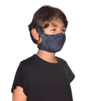 Kinder-Gesichtsmaske BUFF® FILTER MASK KASAI NIGHT BLUE 126642 779 10 00
