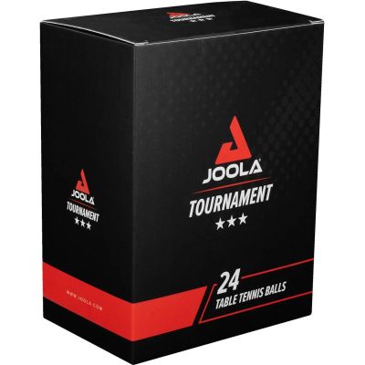 5. JOOLA Turnier-Tischtennisbälle, 3 Sterne, 24 Stück, weiß