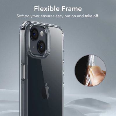 5. ESR Ice Shield Hülle für iPhone 15 Plus – transparent