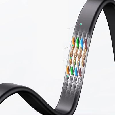 8. Ugreen NW102 50172 flaches LAN-Ethernet-Kabel Cat. 6 0,5m - schwarz