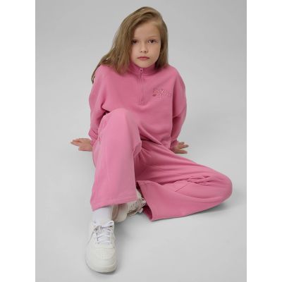 4. Normales Sweatshirt ohne Kapuze für Mädchen 4F 4FJRSS26TSWSF2625-54S