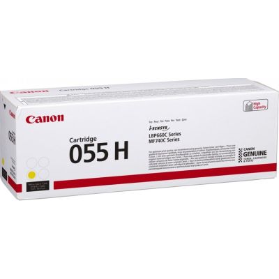 Canon 055H Tonerkartusche, 1 Stück, Original, Gelb