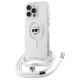 Karl Lagerfeld IML Choupette Head & Cord Magsafe Hülle für iPhone 16 Pro – transparent