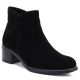 Schwarze Damen-Ankle-Boots aus Leder mit Blockabsatz, Sergio Leone BT-52-S