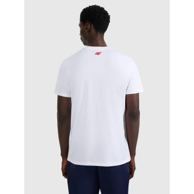 2. Herren-T-Shirt mit Aufdruck, regulär, Größe 4F 4FRAW25TTSHM3364-10S
