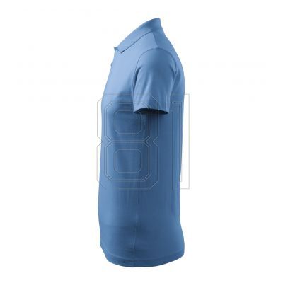 4. Malfini Single J. M MLI-20215 blaues Poloshirt