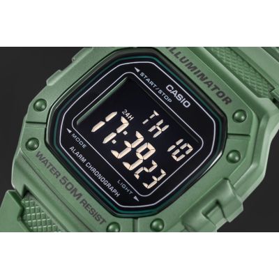 4. CASIO W-218H-3BVEF Unisex-Uhr + Box