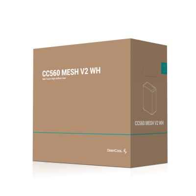 15. DeepCool CC560 MESH V2 WH Midi Tower Weiß