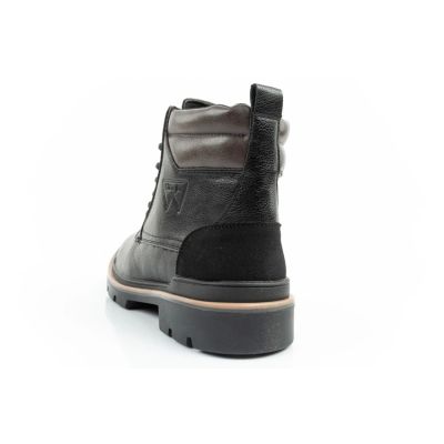 5. Wrangler Nevada Herren Schuhe Chelsea Boots elegant modisch Schnürer Schwarz