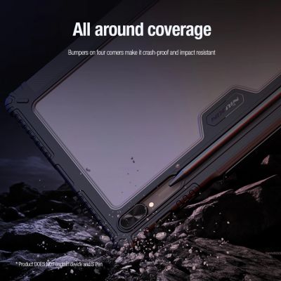 18. Nillkin Bumper Leather Case Pro Hülle für Samsung Galaxy Tab S9+ – Schwarz