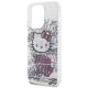 6. Hello Kitty IML Kitty On Bricks Graffiti Hülle für iPhone 14 Pro – weiß