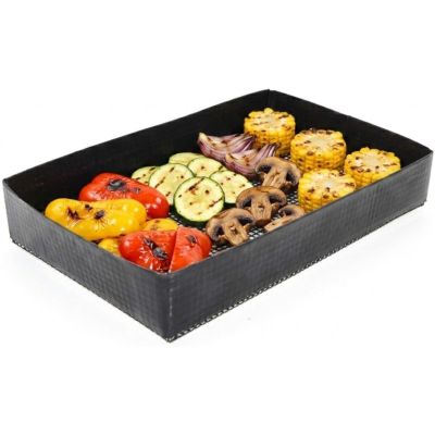 6. Matte, Korb, Grillschale, 28 x 18 x 5 cm, antihaftbeschichtet